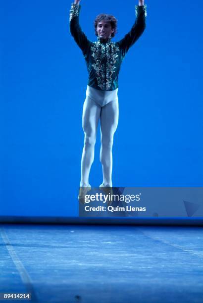 September, 2005. Madrid . Performance of 'Theme and variations' by George Balanchine. The Scala of Milan Ballet in Royal Theatre.