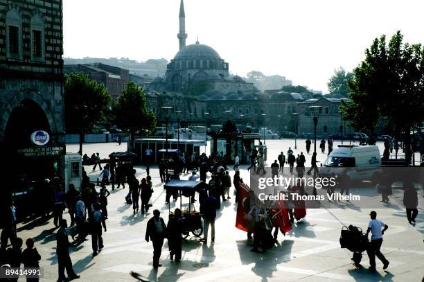 Istanbul. Turkey. District Tahtakale next to the Gran Bazaar. Mosque Rustem Pasha.