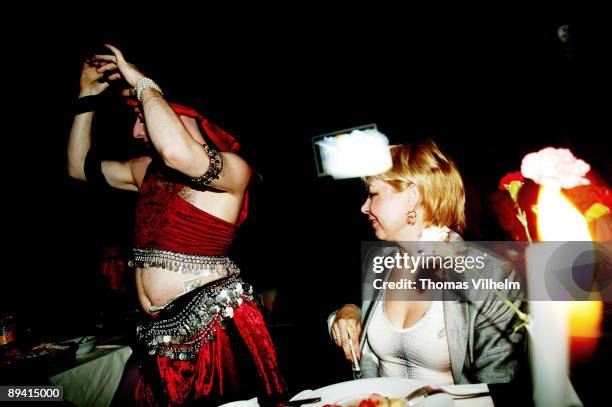 Istanbul. Turkey. Turkish male "belly dance".