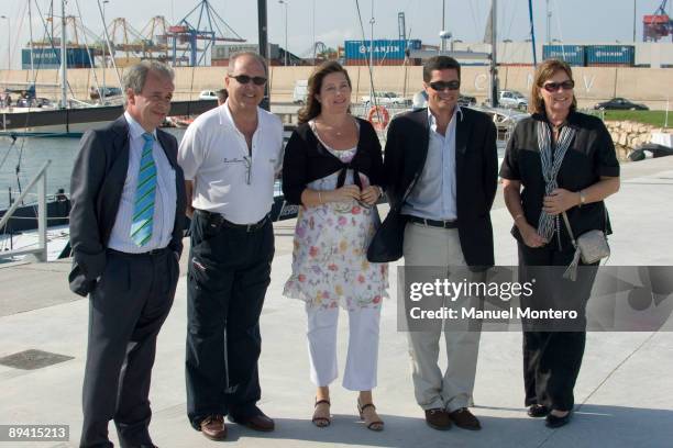 July 11, 2007. Valencia Royal Nautic Club. Reina Sofia boat race. In the photo, Alexia de Grecia princess, pregnant, who act as a godmother to the...