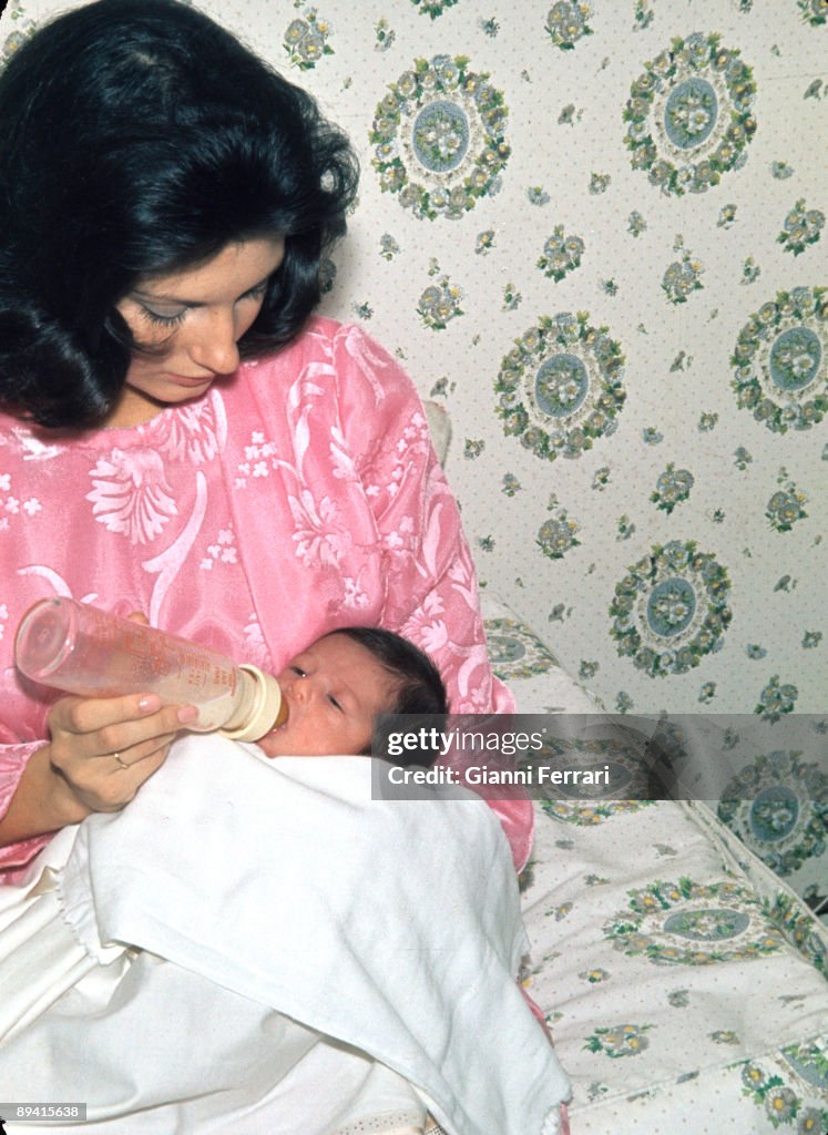 Carmina Ordonez y Francisco Rivera "Paquirri" with his son Francisco.