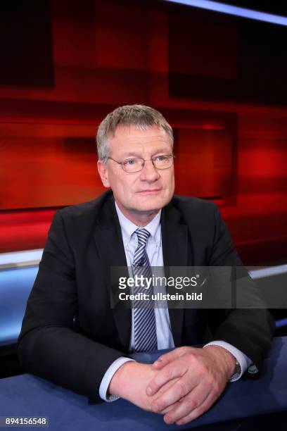 Prof. Dr. Jörg Meuthen in der ARD-Talkshow hart aber fair am in Berlin Thema der Sendung: Die Wut-Wahl - Verliert Deutschland die politische Mitte?