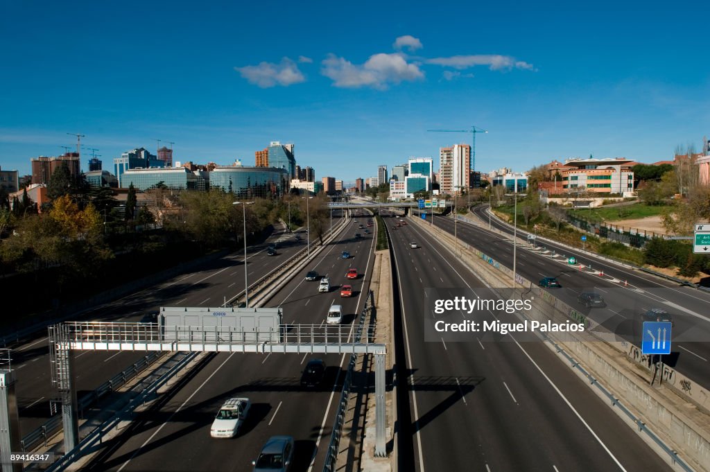 Madrid. M-30 highway.