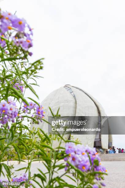 bassai temple at santiago de chile - lotus flower tower stock pictures, royalty-free photos & images