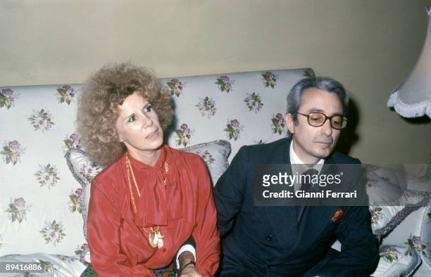 Spain. The Duchess of Alba with Jesus Aguirre.