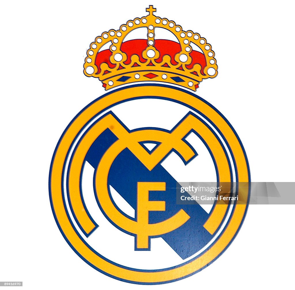 Official logo of the spanish football team, Real Madrid.