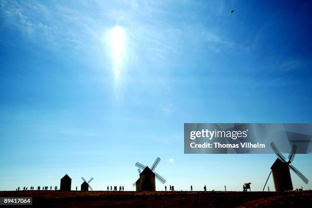 Route of Don Quixote. Windmills in Campo de Criptana. Ciudad Real.