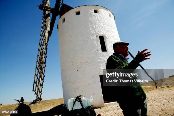 Route of Don Quixote. Windmills in Campo de Criptana. Ciudad Real.