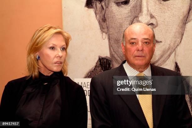 November 26, 2007. Museum Thyssen, Madrid, Spain. Juan Abello and his wife Ana Gamazo have inaugurated in the Museum Thyssen-Bornemisza the...