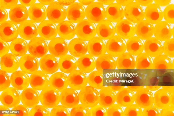 salmon roe - yellow caviar stock pictures, royalty-free photos & images