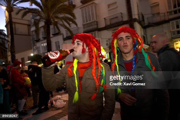 February 2007, Cadiz, Andalusia, Spain. Carnivals of Cadiz.
