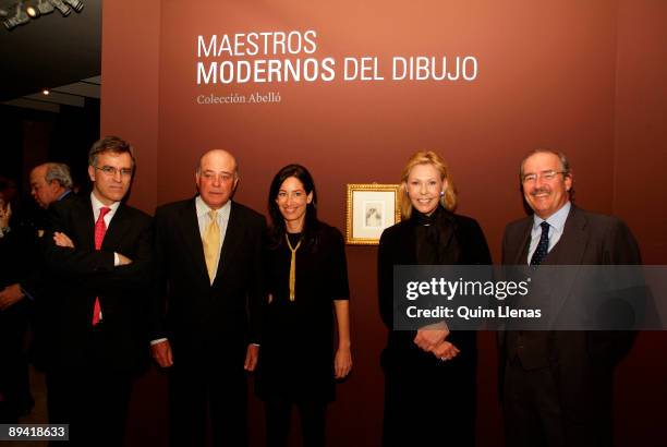 November 26, 2007. Museum Thyssen, Madrid, Spain. Juan Abello and his wife Ana Gamazo have inaugurated in the Museum Thyssen-Bornemisza the...