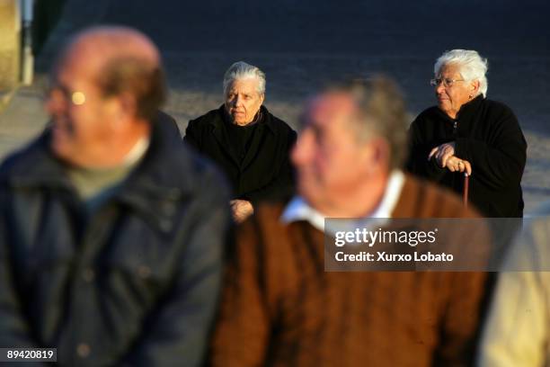 Galicia. Pensioners. Rianxo. La Coruna.