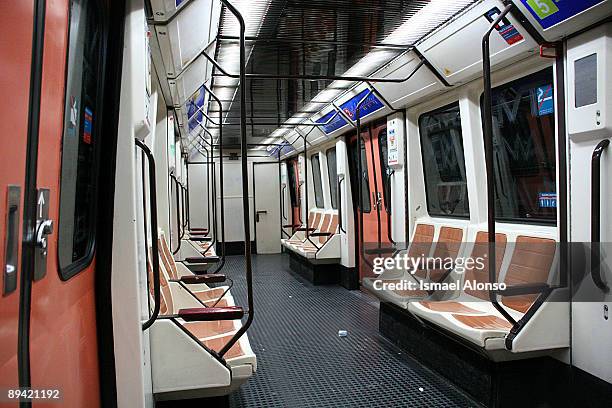 Madrid subway. Inside a wagon.