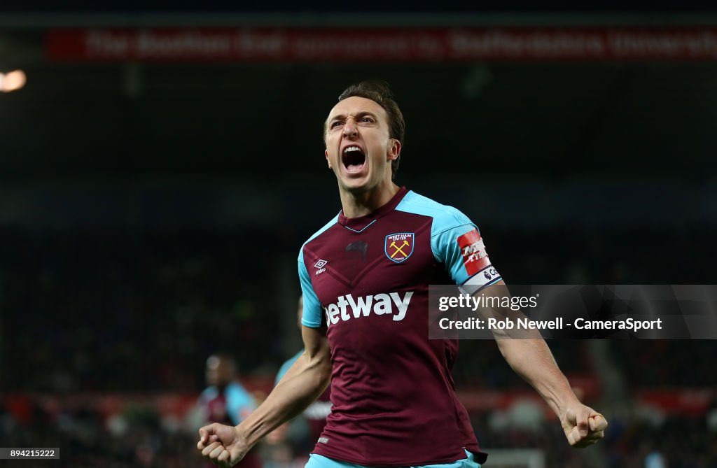 Stoke City v West Ham United - Premier League