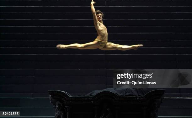 February 13, 2007. Madrid, Spain. Dress rehearsal of the opera 'The Gioconda', of Amilcare Ponchielli, with stage design and direction of scene of...