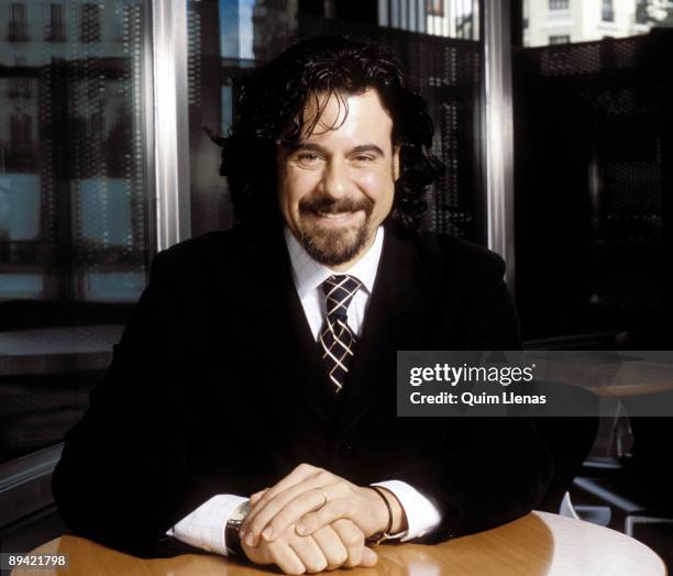 Portrait of Carlos Alvarez, baritone singer.