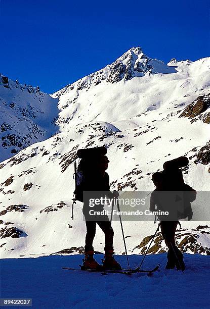 Almanzor mountain in Sierra de Gredos, Avila, Castile and Leon .