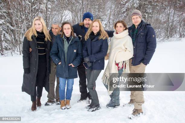 Members of Jury Natacha Regnier, Sami Bouajila, Celine Sciamma, Evgueni Galperine, Alante Kavaite, Clotilde Courau and Laszlo Nemes pose for...