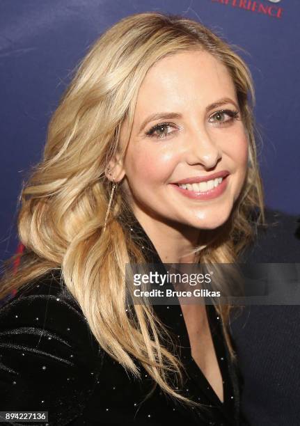 Sarah Michelle Gellar poses backstage at the new musical based on the 1999 film "Cruel Intentions" at Le Poisson Rouge Theatre on December 16, 2017...