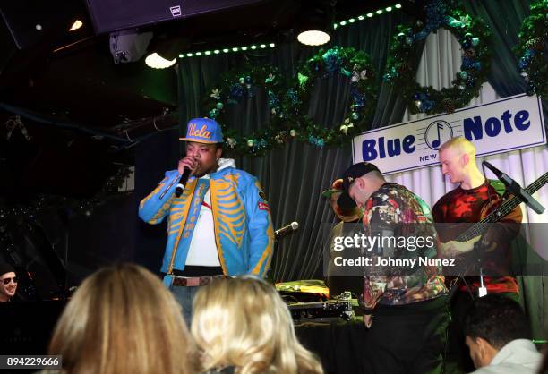 Flygod, Statik Selektah, Termanology, and Brady Watt perform at Blue Note Jazz Club on December 16, 2017 in New York City.