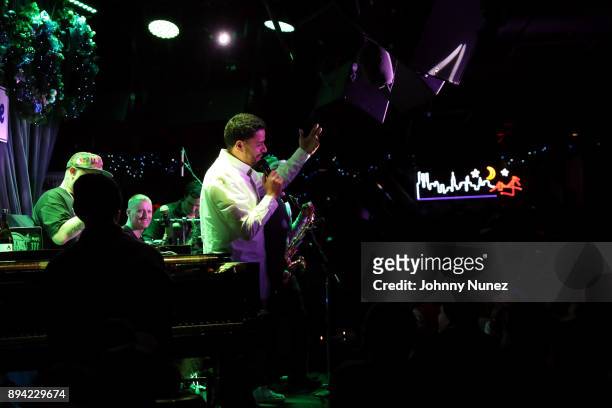 David 'D-Stroy' John attends Blue Note Jazz Club on December 16, 2017 in New York City.
