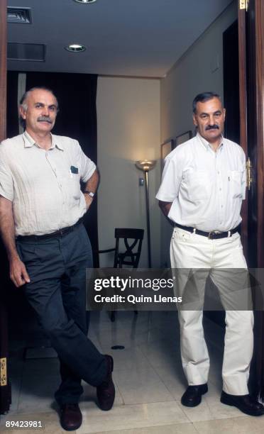 Archeologist Eudald Carbonell and biologist Joe Maria Bermudez de Castro, Atapuerca site directors. They've written the book 'Atapuerca: perdidos en...