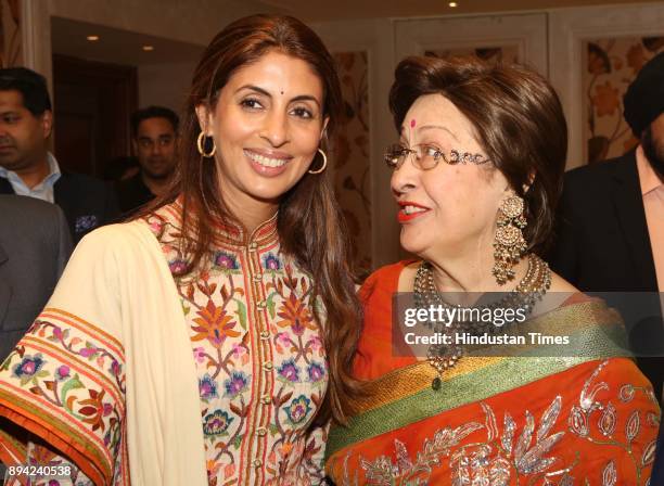 Shweta Bachchan Nanda and author Ritu Nanda during the launch of author Ritu Nanda's book, a memoir on her father, late actor-filmmaker Raj Kapoor's...