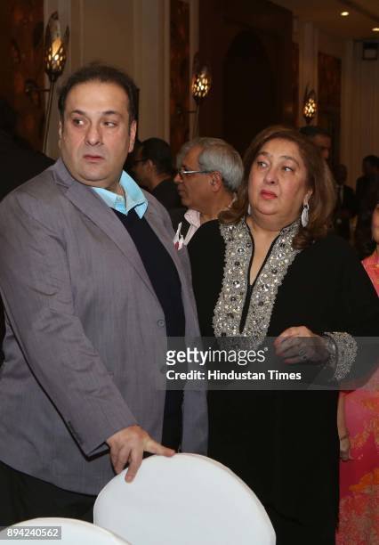 Reema Jain and Bollywood actor Rajiv Kapoor during the launch of author Ritu Nanda's book, a memoir on her father, late actor-filmmaker Raj Kapoor's...
