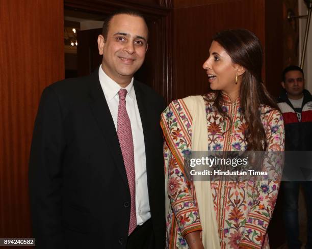 Nikhil Nanda and Shweta Bachchan Nanda during the launch of author Ritu Nanda's book, a memoir on her father, late actor-filmmaker Raj Kapoor's life...