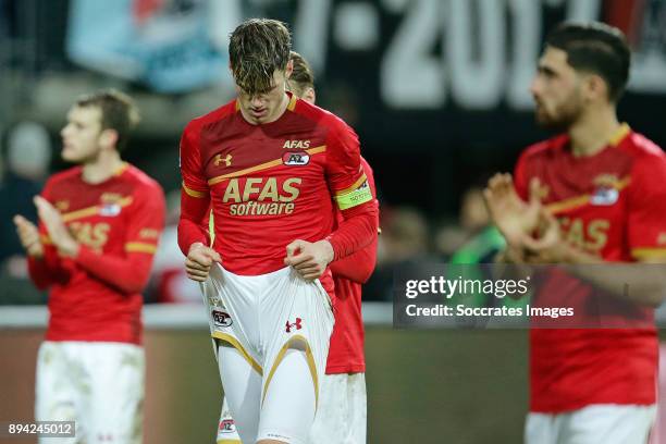 Wout Weghorst of AZ Alkmaar during the Dutch Eredivisie match between AZ Alkmaar v Ajax at the AFAS Stadium on December 17, 2017 in Alkmaar...