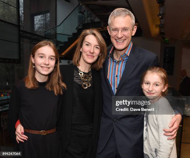 Martha Vine, Rachel Schofield, Jeremy Vine and Anna Vine attend the matinee Gala Performance of "Matthew Bourne's Cinderella" at Sadler's Wells...