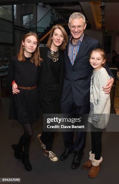 Martha Vine, Rachel Schofield, Jeremy Vine and Anna Vine attend the matinee Gala Performance of "Matthew Bourne's Cinderella" at Sadler's Wells...