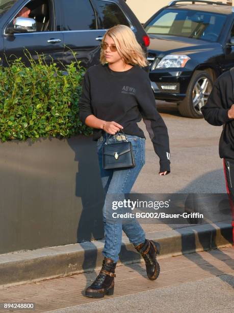 Sofia Richie is seen on December 16, 2017 in Los Angeles, California.