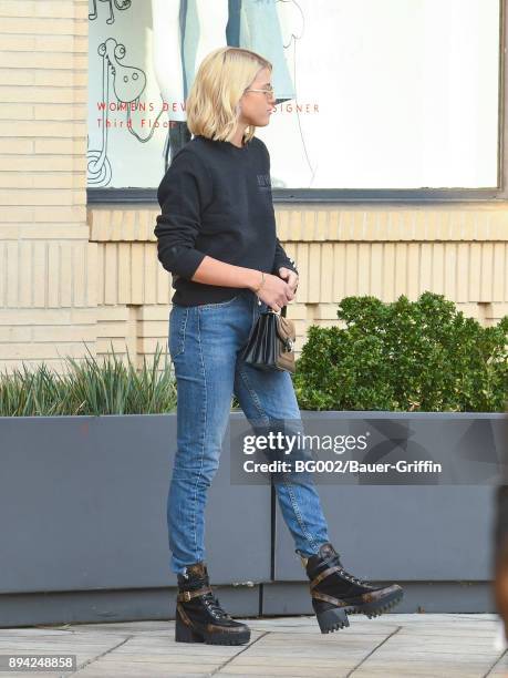 Sofia Richie is seen on December 16, 2017 in Los Angeles, California.