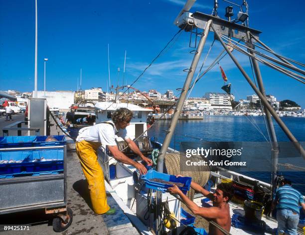 Costa Brava. . Palamos, Gerona. Fishing port.