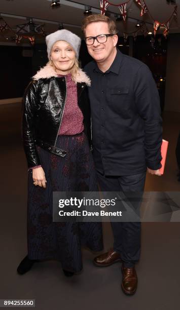 Miranda Richardson and matthew Bourne attend the matinee Gala Performance of "Matthew Bourne's Cinderella" at Sadler's Wells Theatre on December 17,...
