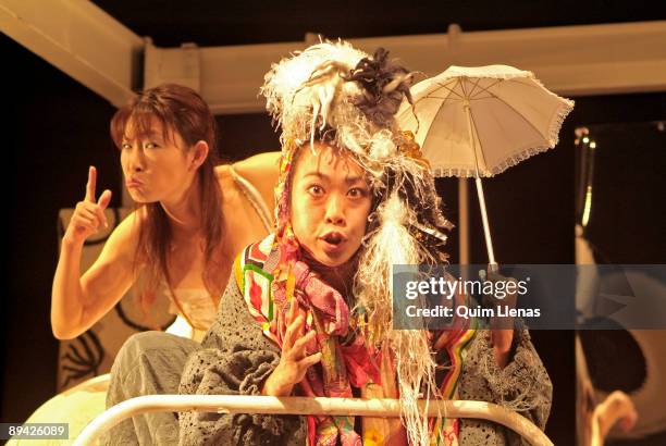 September, 2006. Abadia Theatre, Madrid . Dress rehearsal of the play by Federico Garcia Lorca 'Amor de don Perlimplin' , by the japanese company...