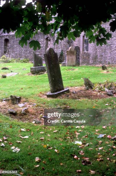 Malahide, Dublin. Ireland. Cemetery of the castle Museum Malahide, in the neighborhood of Dublin.