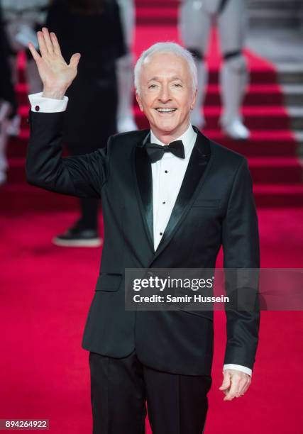 Anthony Daniels attends the European Premiere of 'Star Wars: The Last Jedi' at Royal Albert Hall on December 12, 2017 in London, England.