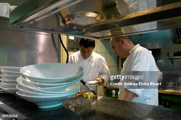 Celler Can Roca, restaurant founded in 1986 by brothers Roca , Joan, Josep and Jordi. Girona . Catalonia. Spain.