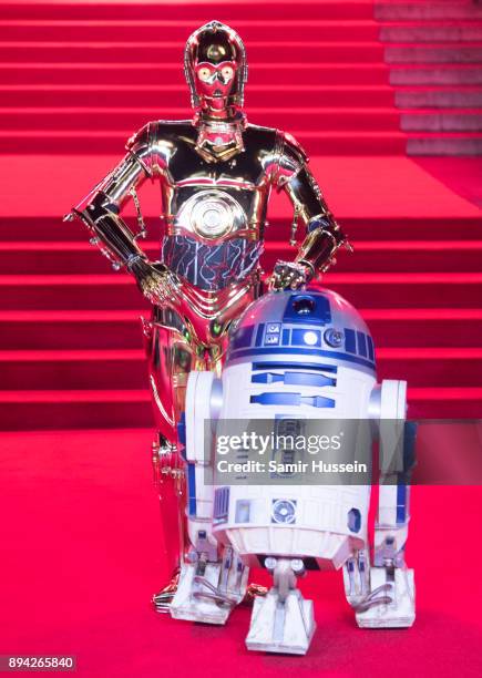 Attend the European Premiere of 'Star Wars: The Last Jedi' at Royal Albert Hall on December 12, 2017 in London, England.