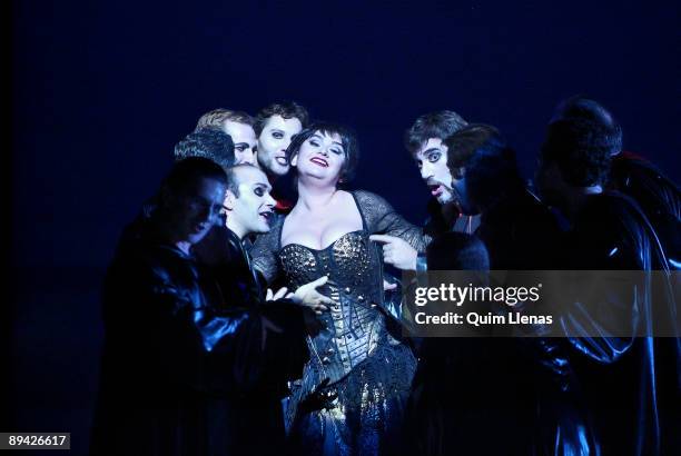 October, 2006. Madrid, Spain. Dress rehearsal in the Royal Theater of the opera 'El amor de las tres naranjas' , by the russian composer Sergei...