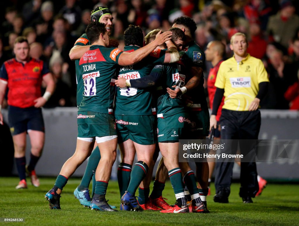 Leicester Tigers v Munster Rugby -  Champions Cup