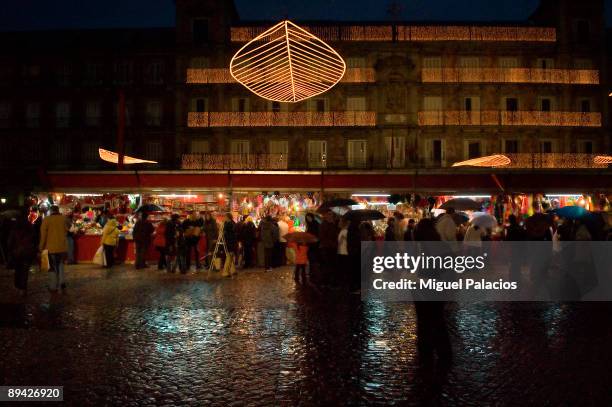 Madrid In the image, Christmas lighting of the Plaza Mayor.