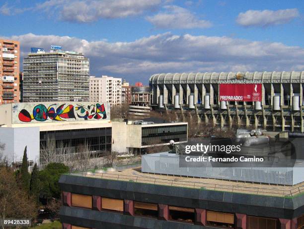 Candidature of Madrid 2012 to the Olympic Games: Advertising in Santiago Bernabeu Stadium