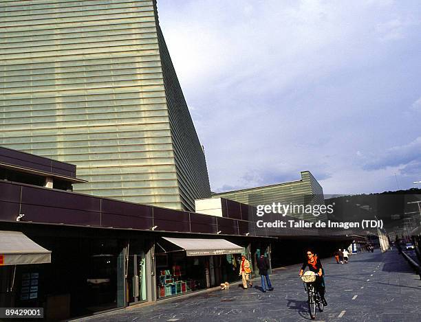 Partial view of the Kursaal Convention Centre and Auditorium, San Sebastian