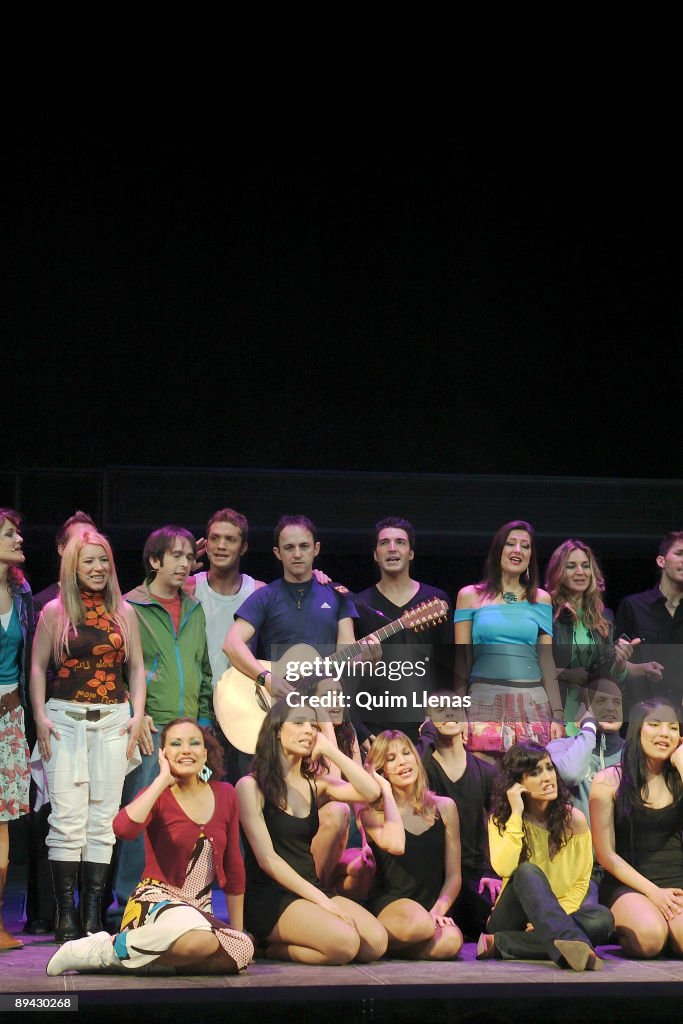05.04.2005. Movistar Theatre, Madrid (Spain). General dress rehearsal of musical 'Hoy no me puedo levantar' ('I can't raise today'), with direction of Nacho Cano.