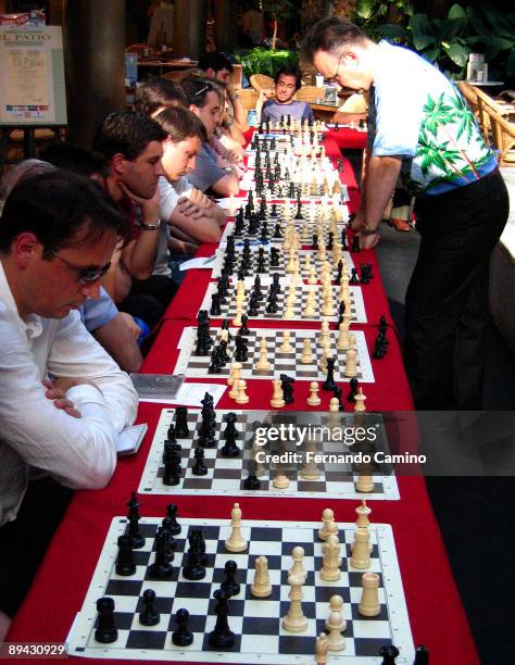 June 25, 2005. Madrid, Spain. Chess tournament.