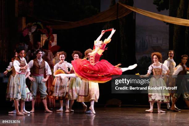 Star Dancer Ludmila Pagliero performs in "Don Quichotte" during the 32th "Reve d'Enfants" : Charity Gala at Opera Bastille on December 17, 2017 in...